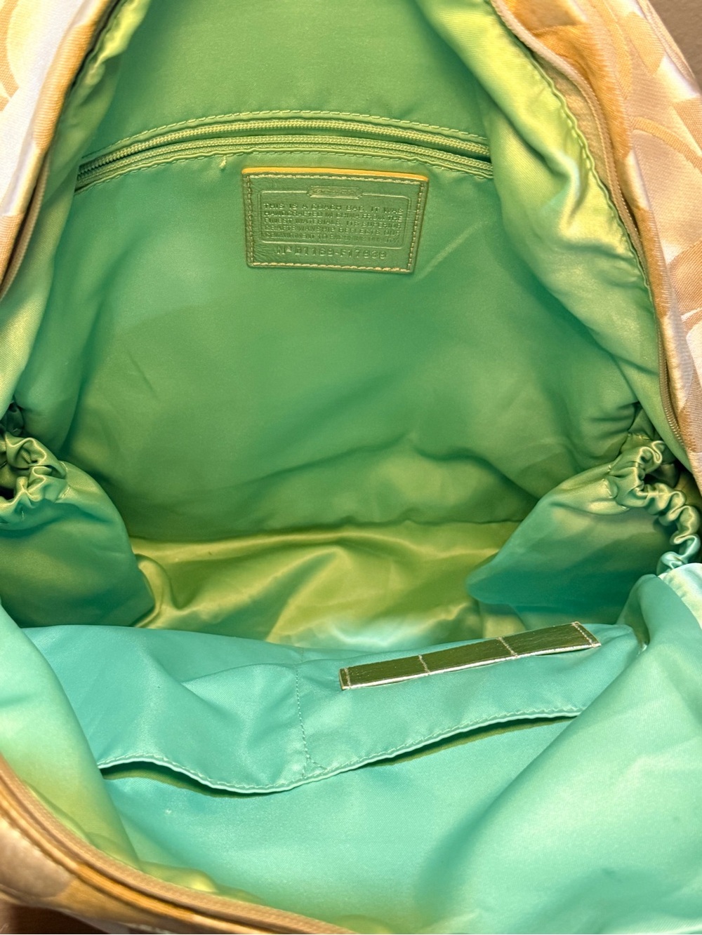 COACH Y2K Poppy patch backpack 🩵💚🩷 - Picture 7 of 9